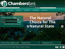 Tablet Screenshot of chambers-bank.com